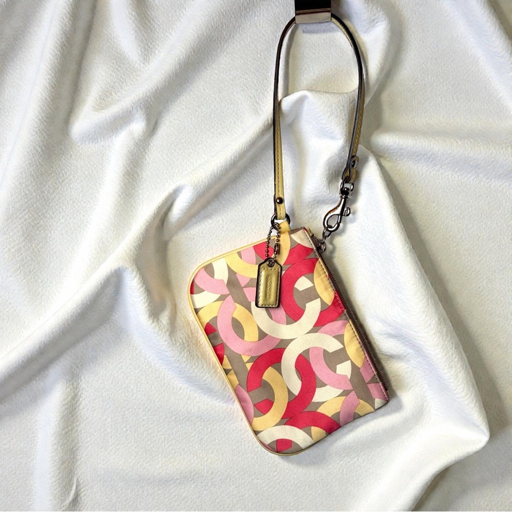 Y2K Coach Colorful Patterned Wristlet - Picture 2 of 5